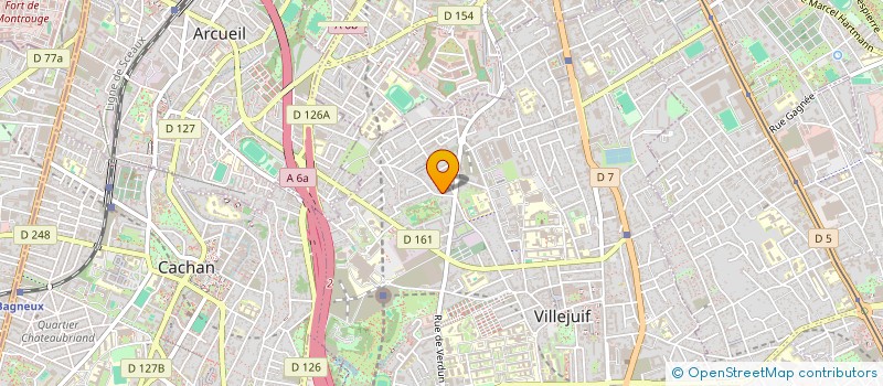 localisation de l'entreprise MONSIEUR GWENDAL THABOURIN  VILLEJUIF