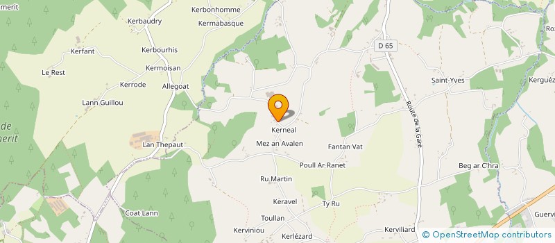 localisation de l'entreprise MONSIEUR GWENDAL TISSARD à LE MERZER
