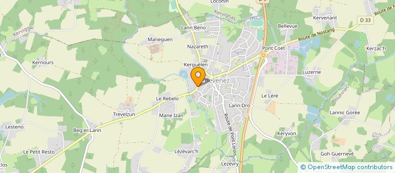 localisation de l'entreprise MONSIEUR GWENDEL POMPON  MERLEVENEZ