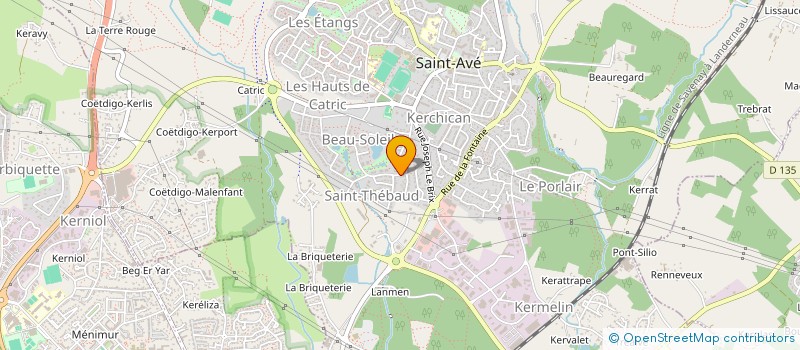 localisation de l'entreprise MONSIEUR GWENEGAN PELLERIN  SAINT-AVE