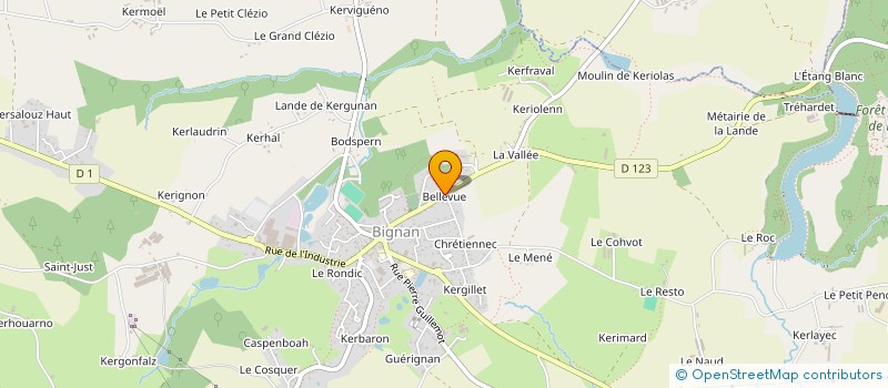 localisation de l'entreprise MONSIEUR GWENN LE PRIOL  BIGNAN