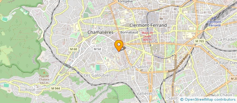 localisation de l'entreprise MONSIEUR GWENNAEL DAVAYAT  CHAMALIERES