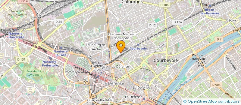 localisation de l'entreprise MONSIEUR GWENNAEL LARCHER  COURBEVOIE