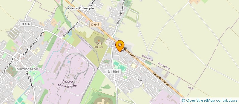 localisation de l'entreprise MONSIEUR GWENNAEL MATHON  MAZINGARBE