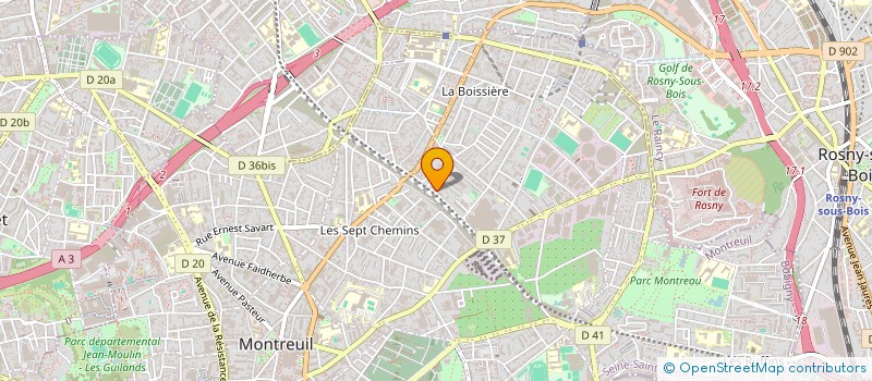 localisation de l'entreprise MONSIEUR GWENNAEL POULLIN à MONTREUIL