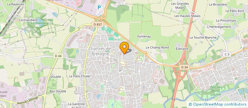 localisation de l'entreprise MONSIEUR GWENNDAL VAN BOURGOGNE  CHARTRES-DE-BRETAGNE