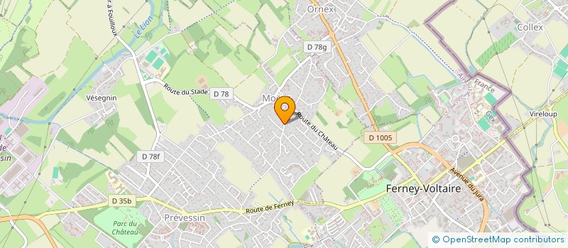 localisation de l'entreprise MONSIEUR GWENOLE BUORD à PREVESSIN-MOENS