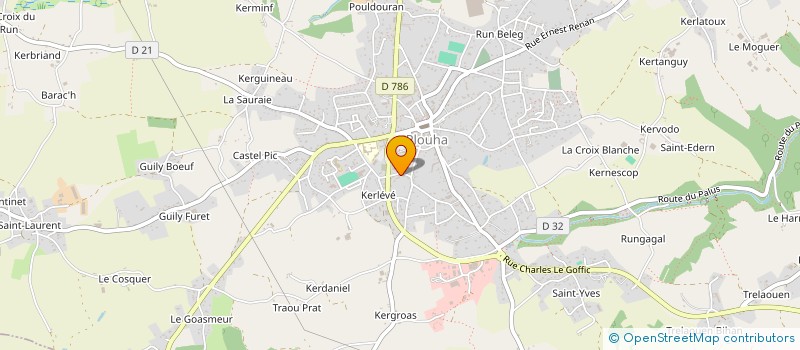 localisation de l'entreprise MONSIEUR GWENOLE ETIENNE  PLOUHA