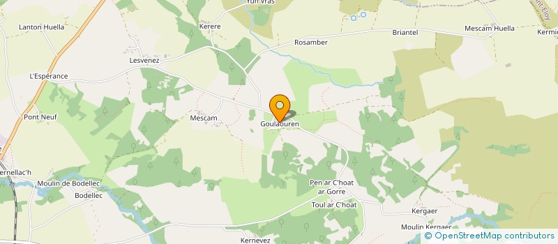 localisation de l'entreprise MONSIEUR GWENOLE LE MOIGNE  HANVEC