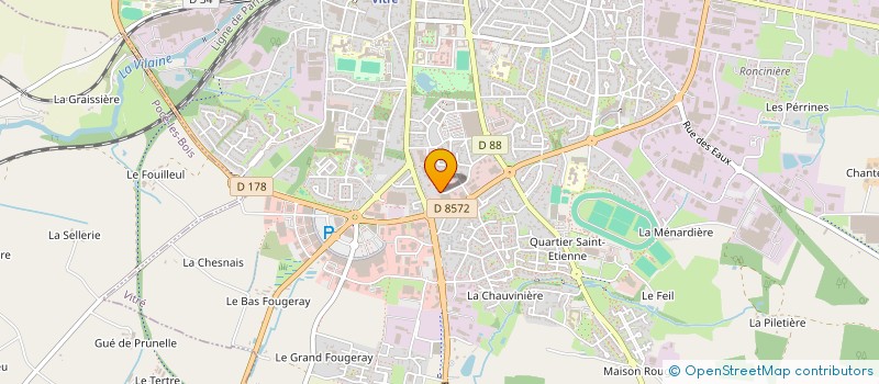 localisation de l'entreprise MONSIEUR GWENOLE NOYALET à VITRE
