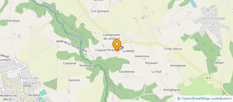 localisation de l'entreprise MONSIEUR GWENOLE PERON  PLOUGONVEN