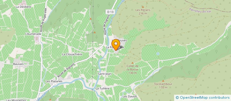 localisation de l'entreprise MONSIEUR GWENOLE ROPERT  PIERREFEU-DU-VAR