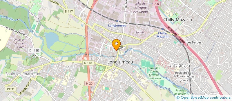 localisation de l'entreprise MONSIEUR GWENVAEL COUPRIE à LONGJUMEAU