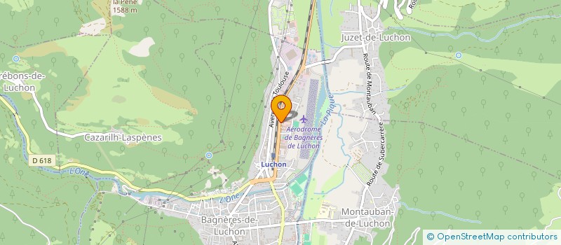 localisation de l'entreprise MONSIEUR GWENVAEL JOLIVET à BAGNERES-DE-LUCHON