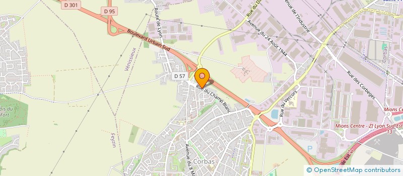 localisation de l'entreprise MONSIEUR GWENVAEL LE PEVEDIC à CORBAS