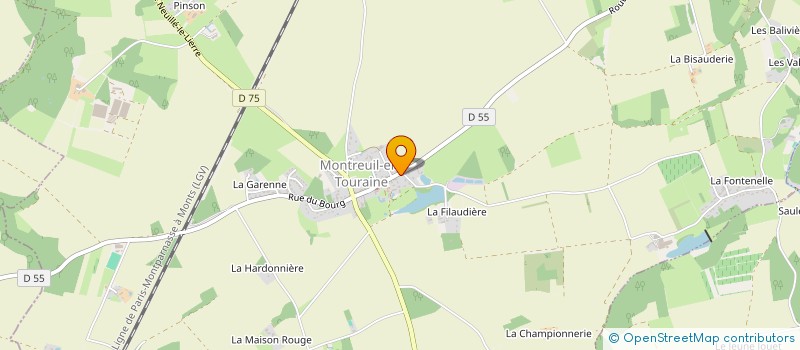 localisation de l'entreprise MONSIEUR GWILHEM LE BODIC  MONTREUIL-EN-TOURAINE