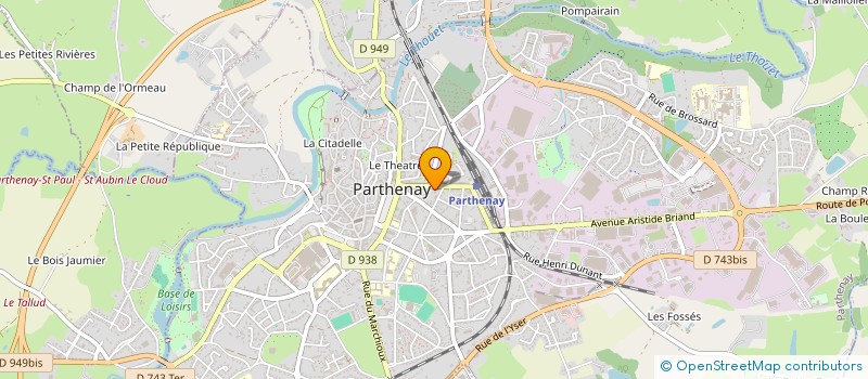 localisation de l'entreprise MONSIEUR GYSLAIN BOUILLAUD  PARTHENAY