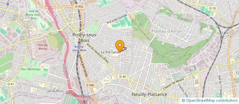 localisation de l'entreprise MONSIEUR GYULA GULYAS à ROSNY-SOUS-BOIS