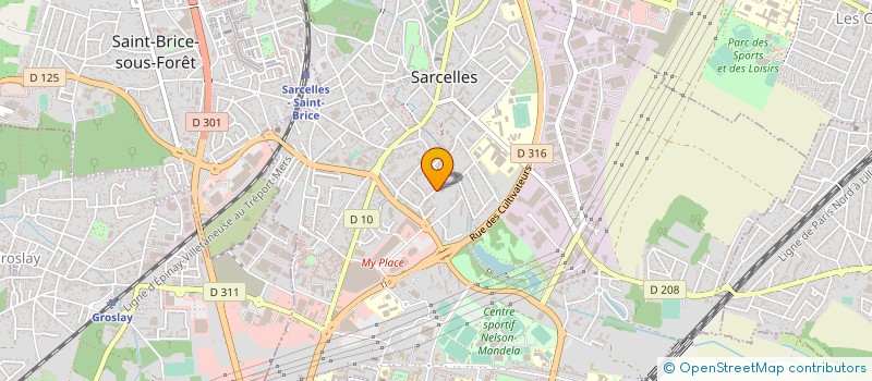localisation de l'entreprise MONSIEUR H CABIOC à SARCELLES