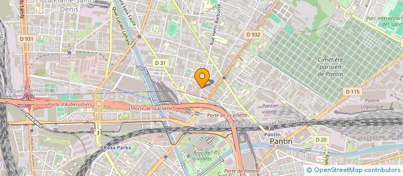 localisation de l'entreprise MONSIEUR HABIB BAMOU  AUBERVILLIERS