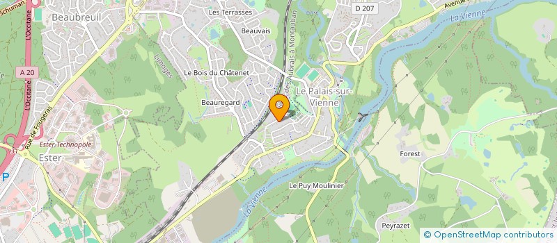 localisation de l'entreprise MONSIEUR HABIB CHERKANI à LE PALAIS-SUR-VIENNE