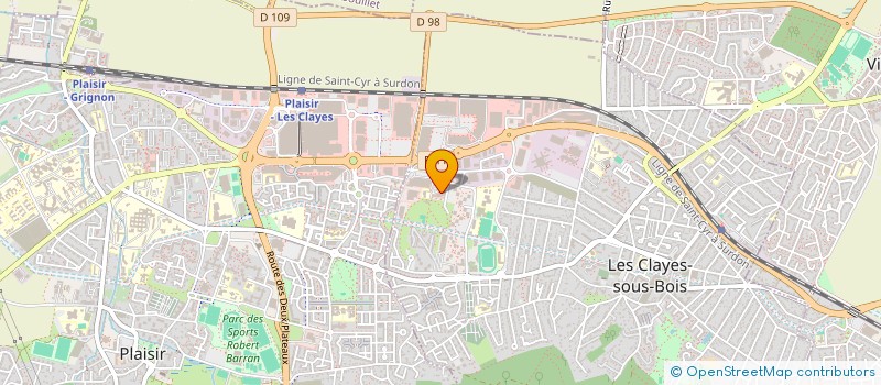 localisation de l'entreprise MONSIEUR HABIB GUEDIRI  LES CLAYES-SOUS-BOIS