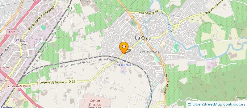 localisation de l'entreprise MONSIEUR HABIB MANSOURI à LA CRAU