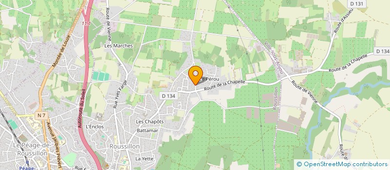 localisation de l'entreprise MONSIEUR HABIB MATHIEU  ROUSSILLON