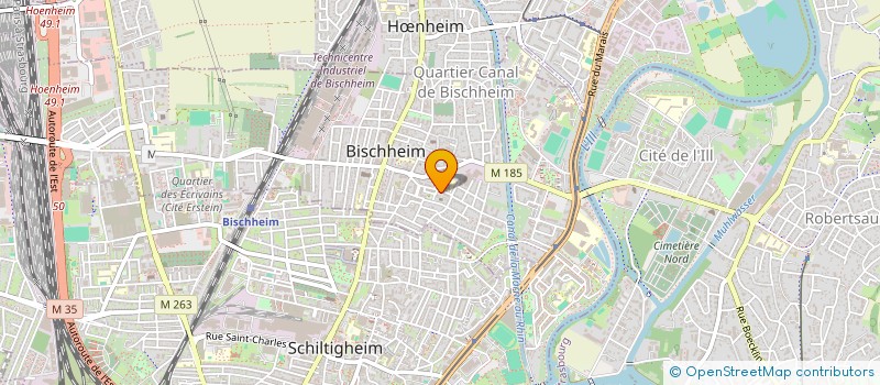 localisation de l'entreprise MONSIEUR HABIB MEHIDI  BISCHHEIM