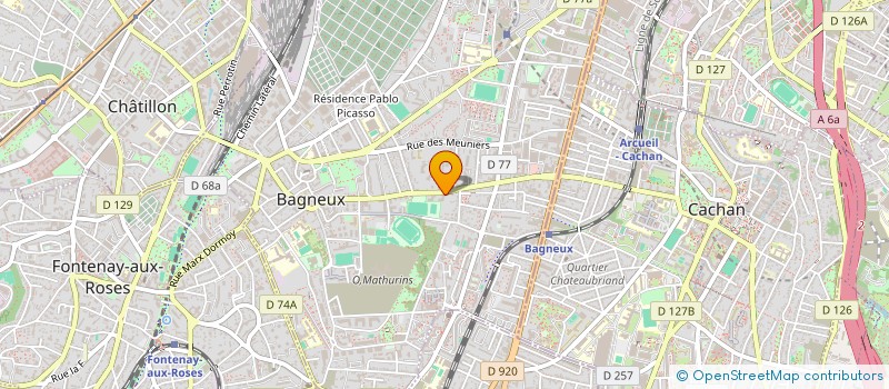 localisation de l'entreprise MONSIEUR HABIB MERAH à BAGNEUX