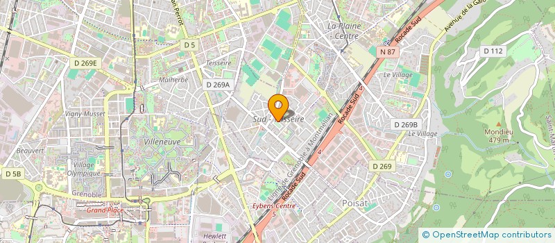 localisation de l'entreprise MONSIEUR HABIB MOKRANE  SAINT-MARTIN-D'HERES