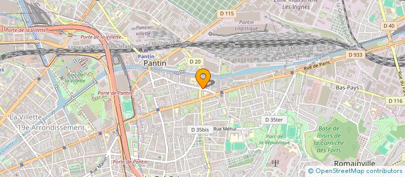 localisation de l'entreprise MONSIEUR HABIB OUADRA  PANTIN