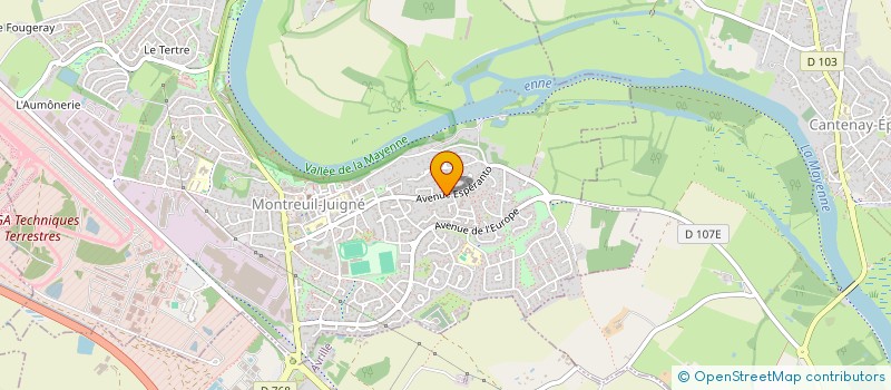 localisation de l'entreprise MONSIEUR HABIB OUSSENI M DERE  MONTREUIL-JUIGNE