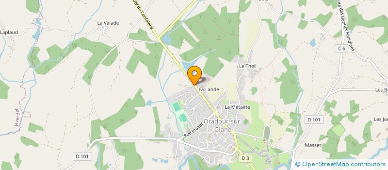 localisation de l'entreprise MONSIEUR HABIB SADAT à ORADOUR-SUR-GLANE