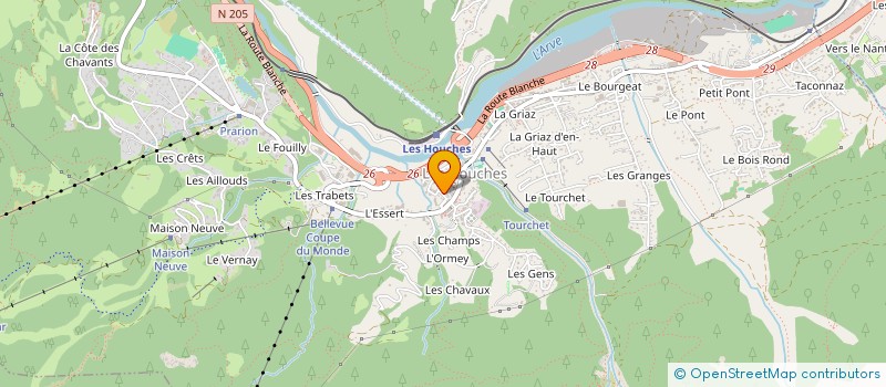 localisation de l'entreprise MONSIEUR HABIB SEBAAOUI à LES HOUCHES