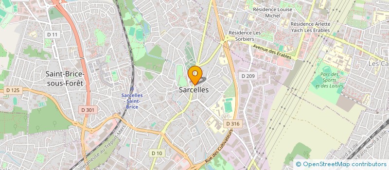 localisation de l'entreprise MONSIEUR HABIB SOW  SARCELLES