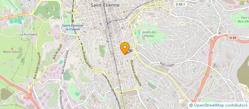 localisation de l'entreprise MONSIEUR HABIB TOUIL  SAINT-ETIENNE