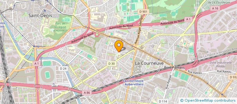 localisation de l'entreprise MONSIEUR HABIB ULLAH SHINWARI à LA COURNEUVE