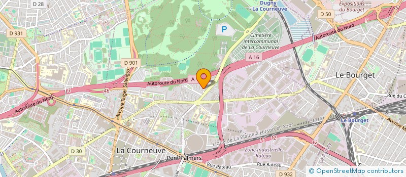 localisation de l'entreprise MONSIEUR HABIBOU SIMAGA à LA COURNEUVE