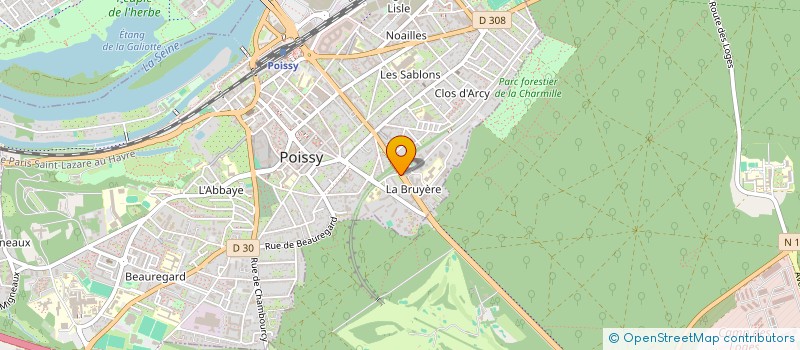 localisation de l'entreprise MONSIEUR HABIBOULLAHI SBIRO  POISSY