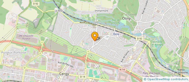 localisation de l'entreprise MONSIEUR HABIBOURAHIMANE HABIBOURAHIMANE  OSNY