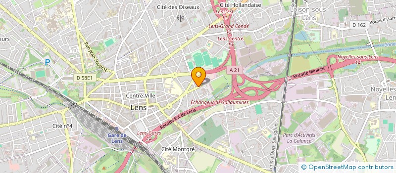 localisation de l'entreprise MONSIEUR HABIBULLAH AHMADZAI  LENS