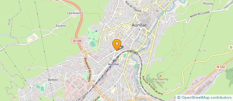 localisation de l'entreprise MONSIEUR HABIBULLAH ARAB à AURILLAC