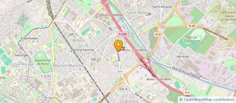 localisation de l'entreprise MONSIEUR HABIBULLAH ASHRAFI à REIMS