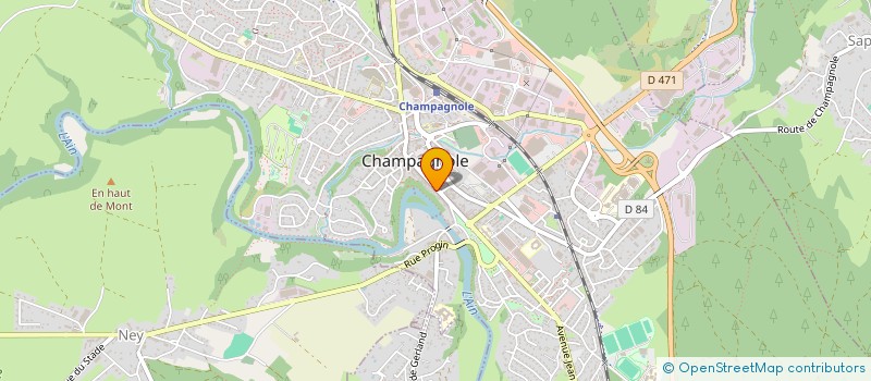 localisation de l'entreprise MONSIEUR HABIBULLAH NOORI  CHAMPAGNOLE