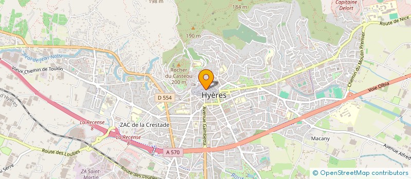 localisation de l'entreprise MONSIEUR HABIBULLAH YADGAR  HYERES