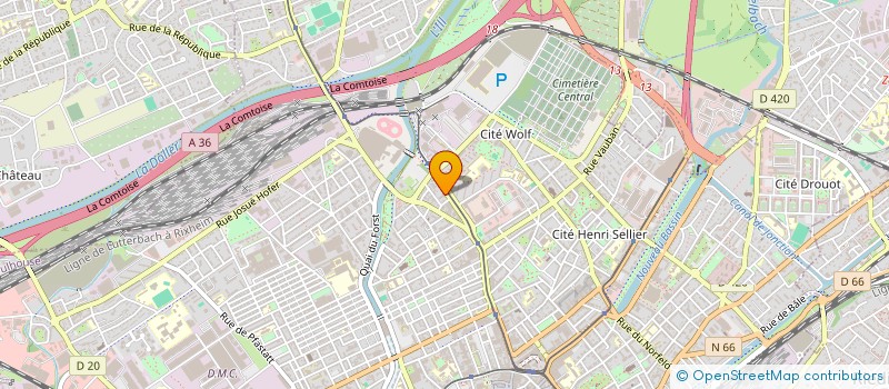 localisation de l'entreprise MONSIEUR HABIL BASHALIU  ILLZACH