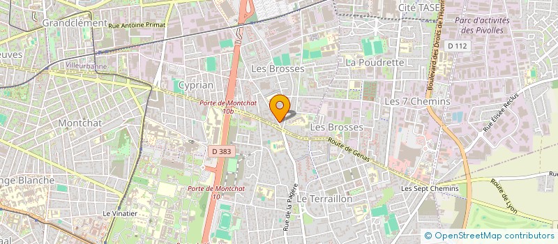 localisation de l'entreprise MONSIEUR HABOU DJANISSI  VILLEURBANNE