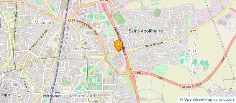 localisation de l'entreprise MONSIEUR HABTOM TESFAY à DIJON