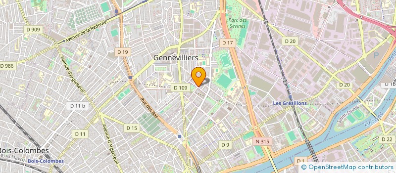 localisation de l'entreprise MONSIEUR HACEDINE BELAIB à GENNEVILLIERS